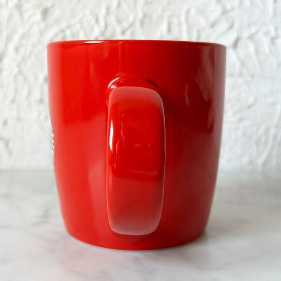 Starbucks Red Mug Green Mermaid Logo - 2020 Starbucks Coffee Cup 12 fl oz - Picture 4 of 6